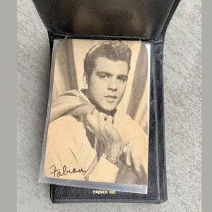 Black 1950’s Fabian French Kid Leather Wallet